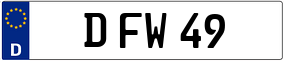Truck License Plate